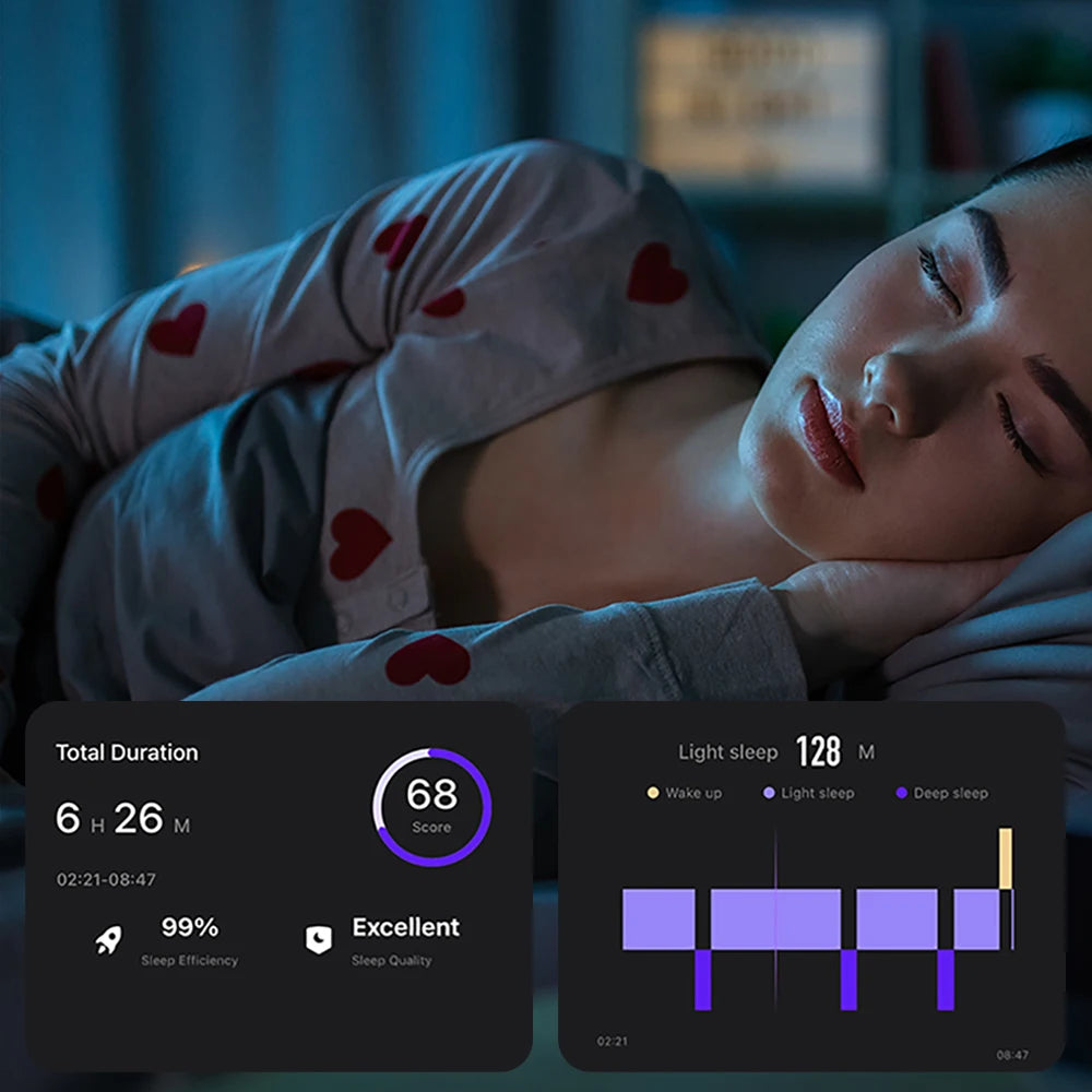 Anel Inteligente COLMI R09 2025 para Homens e Mulheres com Estojo de Carregamento, Monitor de Temperatura Corporal, Saúde e Sono para Telefone Xiaomi Samsung