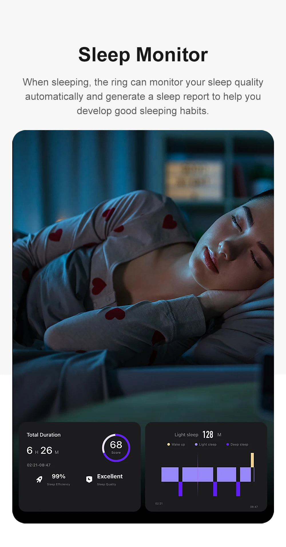 Anel Inteligente COLMI R09 2025 para Homens e Mulheres com Estojo de Carregamento, Monitor de Temperatura Corporal, Saúde e Sono para Telefone Xiaomi Samsung